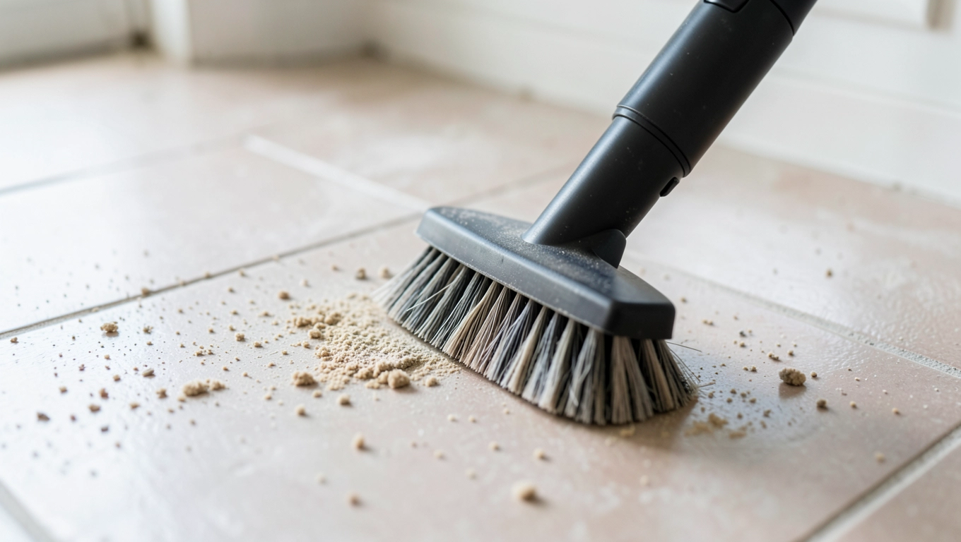 Przygotowanie płytek do czyszczenia po remoncie