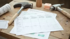 Harmonogram prac remontowych wzór