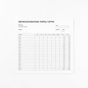 Kosztorys prac remontowych wzór